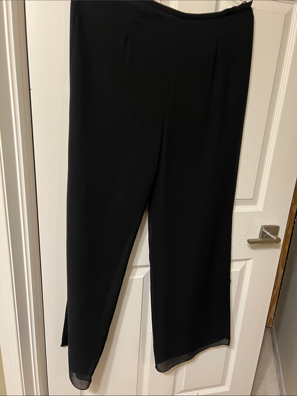 Simon Chang Black Wide-Leg Dress Pants